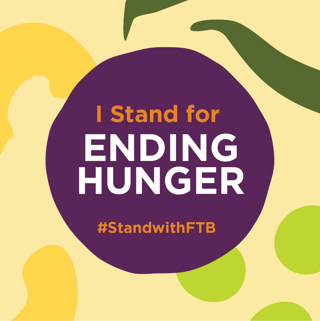 I Stand for Ending Hunger graphic