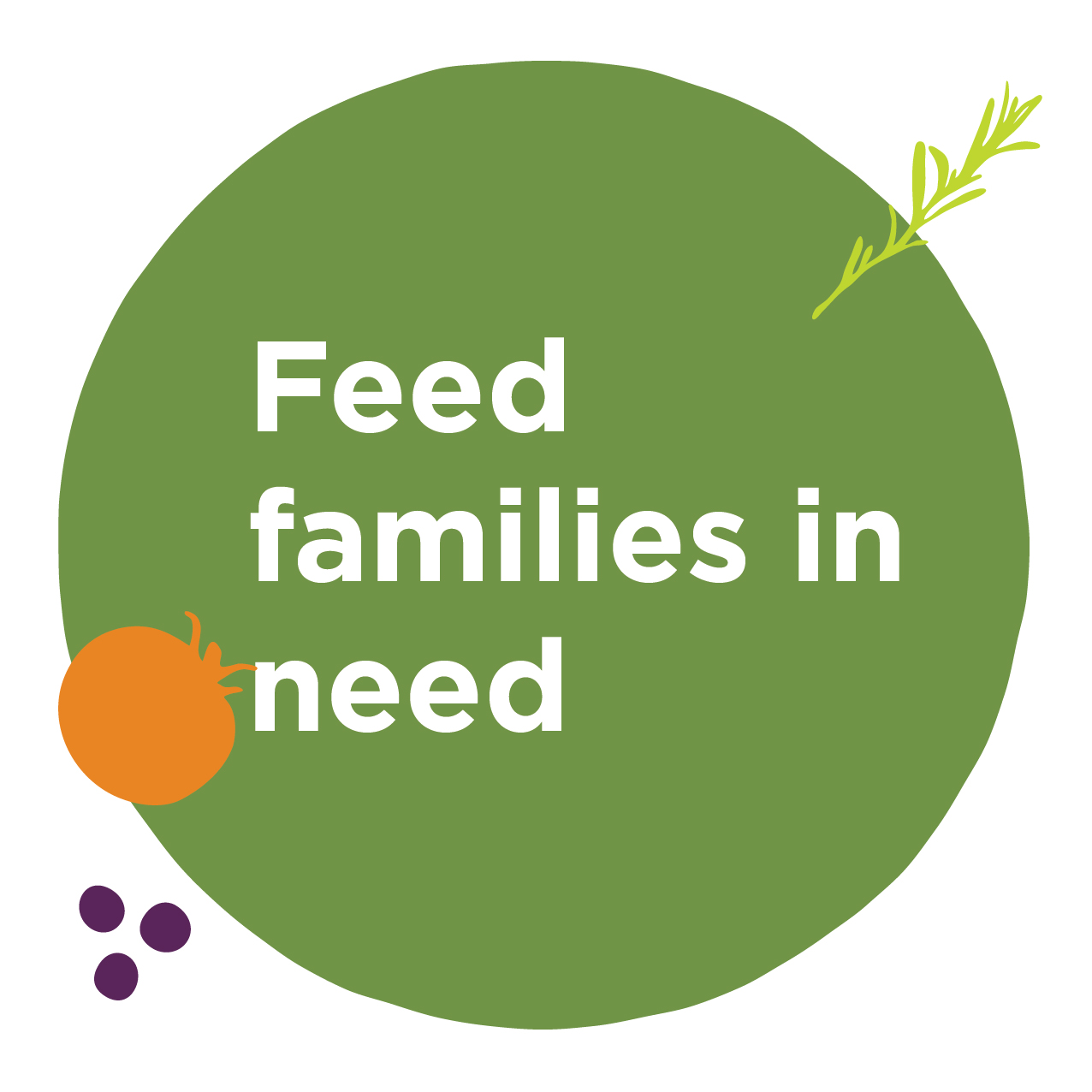 Feed families in need graphic
