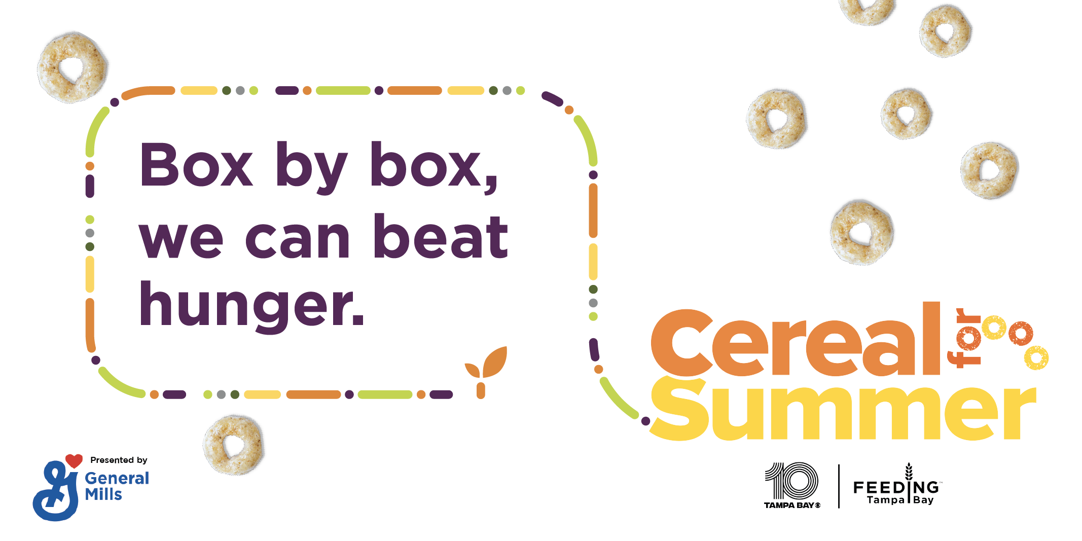Graphic saying Box by box, we can beat hunger