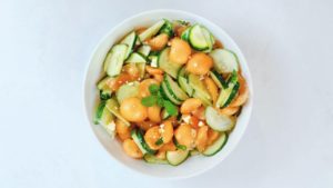 A Cantaloupe & Cucumber Salad