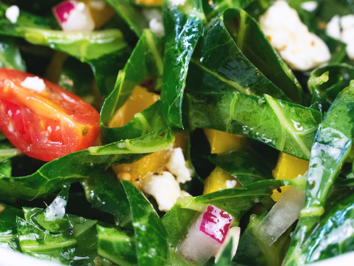 A No-cook Collard Green Salad