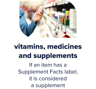 Bottles of vitamins on shelf