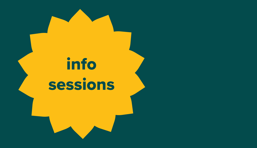 graphic displaying "info session"